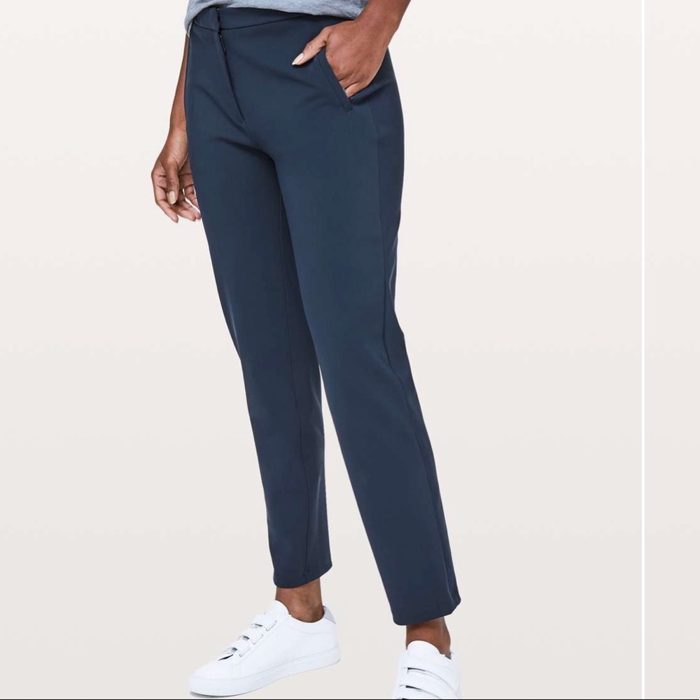 lululemon athletica Navy Straight-Leg Trousers